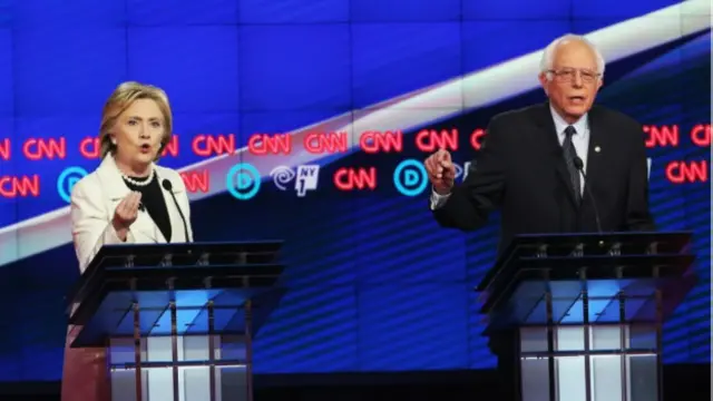 برنی سندرز برای نامزدی حزب دموکرات شانس اندکی در قیاس با هیلاری کلینتون دارد