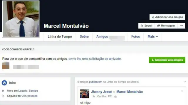 Perfil no Facebook do juiz Marcel Montalvão, que determinou o bloqueio do WhatsApp