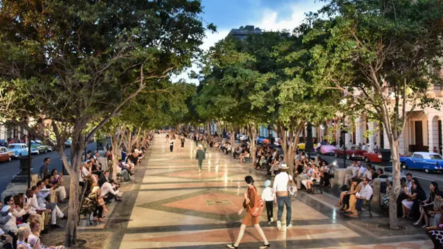 Khu phố Prado được biến thành sàn catwalk