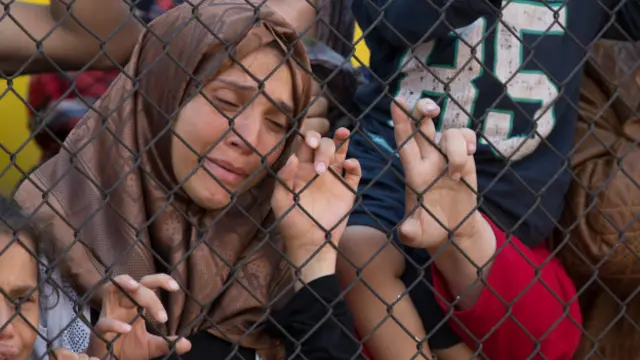 Мигранты за решеткой в Венгрии