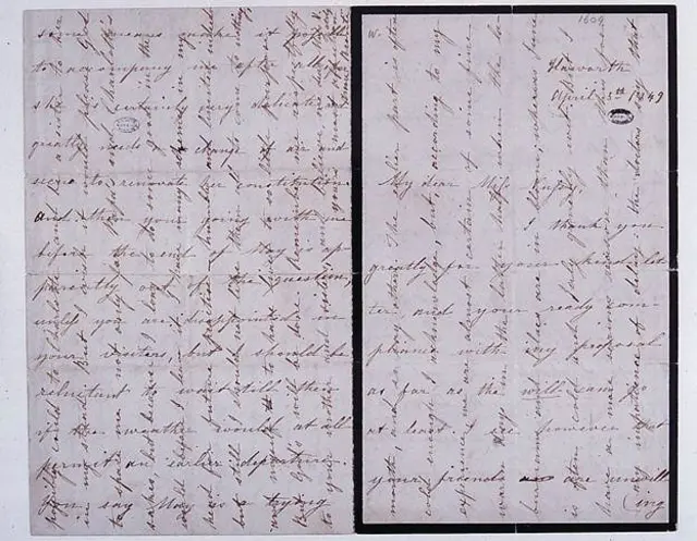 Exquisita. La carta de Anne Brontë, hasta sin leerla llama la atención.