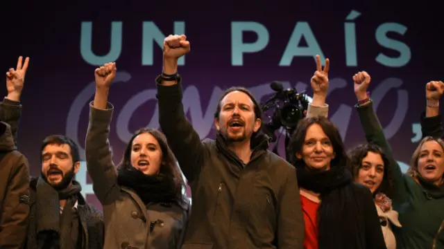 Podemos Partisi'nin lideri Pablo Iglesias.