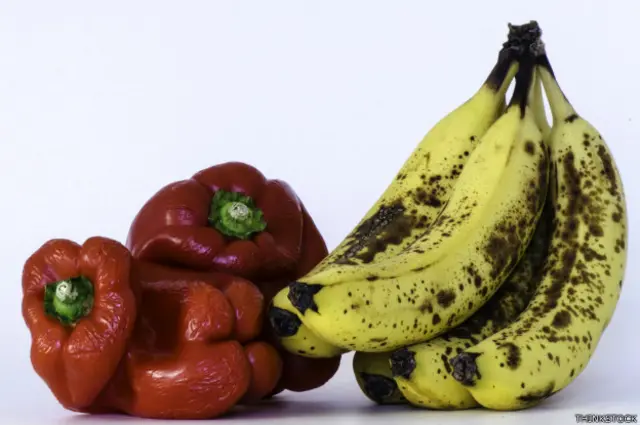 El plátano y el pimiento hacen mala pareja.