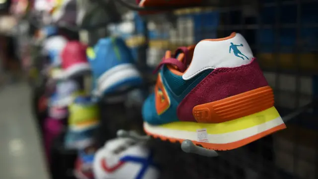 在北京市面上出售的乔丹运动鞋