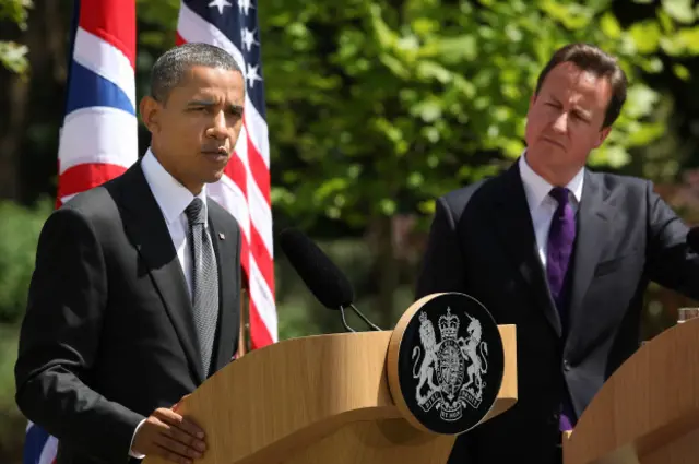 Барак Обама и Дэвид Кэмерон