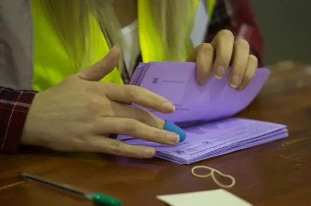 Подсчет голосов в Шотландии