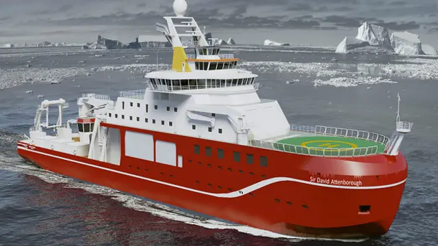 Новое британское судно "Дэвид Аттенборо"