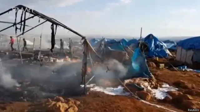 शरणार्थी शिविर पर हमले 
