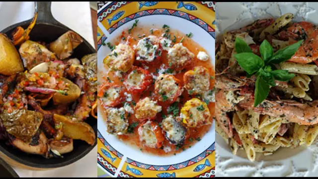 Platos de comida margariteña. 