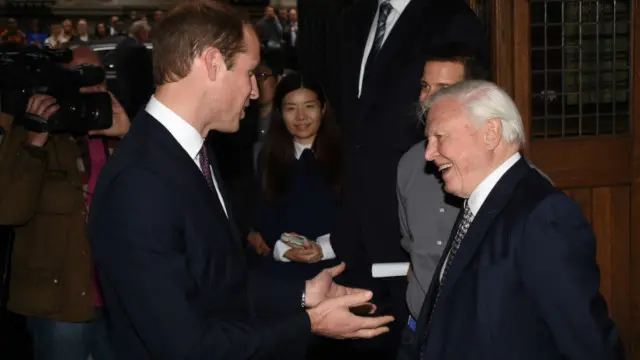 Дэвид Аттенборо и принц Уильям