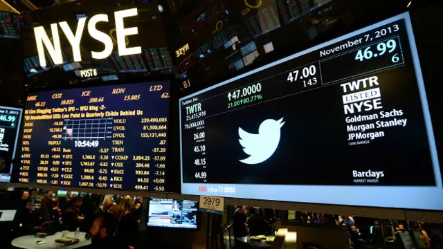 Twitter en la bolsa