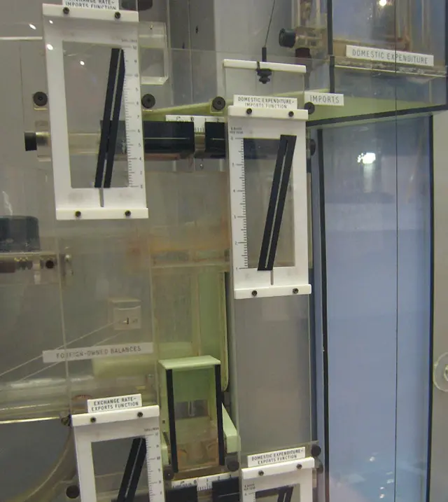 "Gasto doméstico", "Tasa cambiaria"... cada cajita tiene su rótulo.