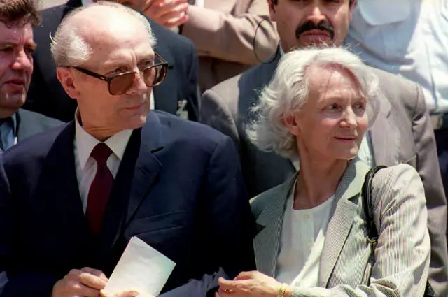 Margot y Erich Honecker en Santiago