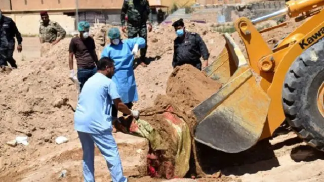 الأمن العراقي عثر على رفاة 40 شخصا في مقابر جماعية في العراق في إبريل/ نيسان الماضي