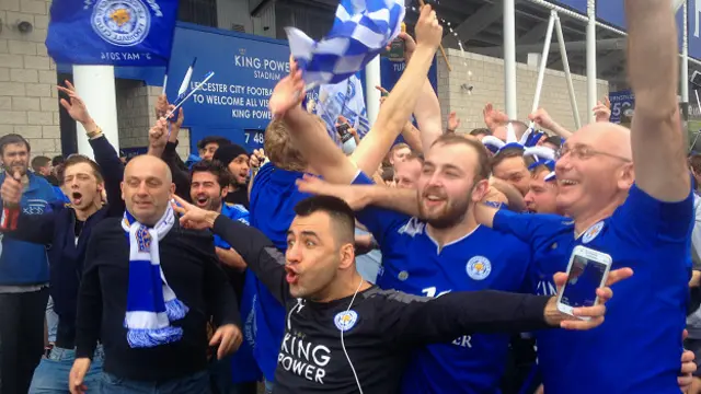 Празднование чемпионства Лестера