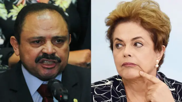 Waldir Maranhao y Dilma Rousseff