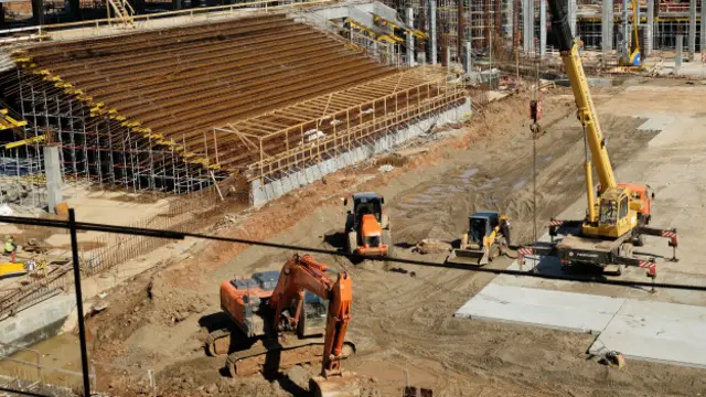 Строительство стадиона "Самара-Арена"