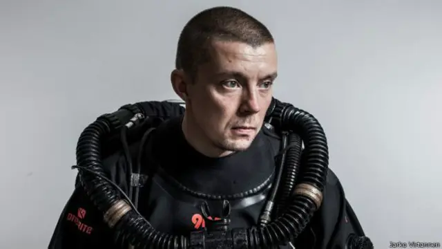 Sami Paakkarinen começou a praticar mergulho em 2004