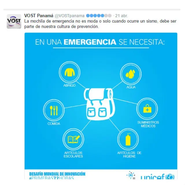 Las cuentas de VOST también ayudan a las personas afectadas por las tragedias. 