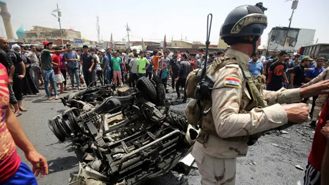 На месте взрыва в Садр-сити