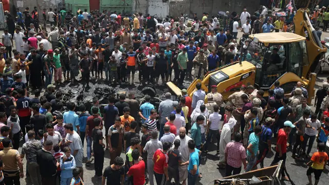 На месте взрыва в Садр-сити