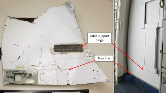 Обломок, который, скорее всего, принадлежит пропавшему самолету