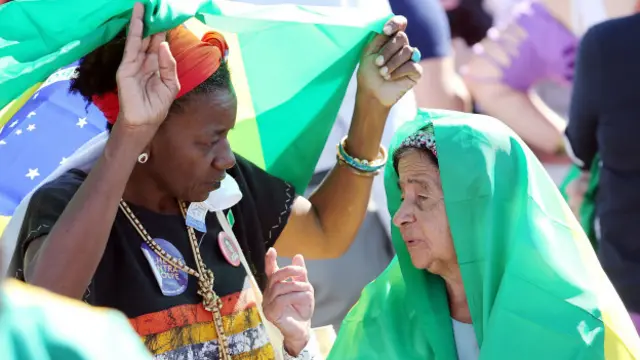 Partidarias de Dilma Rousseff