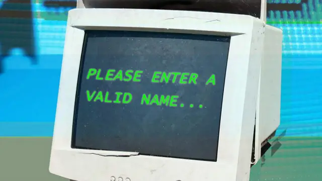 Компьютерная система не признает вашего имени