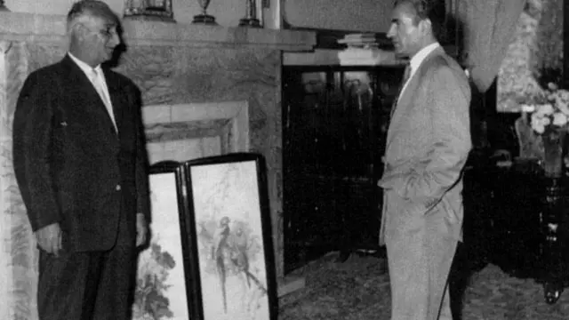 حبیب‌الله ثابت (پاسال) و محمدرضا شاه پهلوی