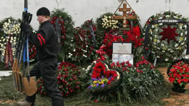 Венки на Хованском кладбище