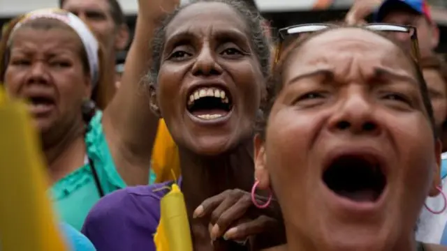 La oposición se manifestó contra el gobierno este sábado en Caracas