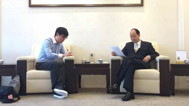 林中森接受BBC中文網記者採訪