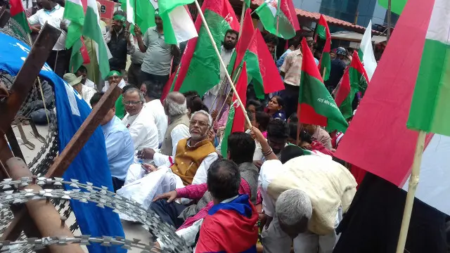 काठमांडू में मधेसियों का प्रदर्शन