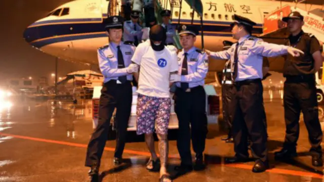 4月底,97名嫌疑人被押送至廣州,其中包括32名台灣人。