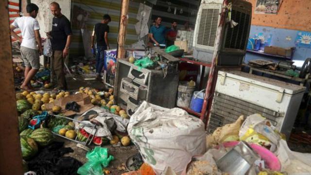 Взрыв на рынке в Багдаде