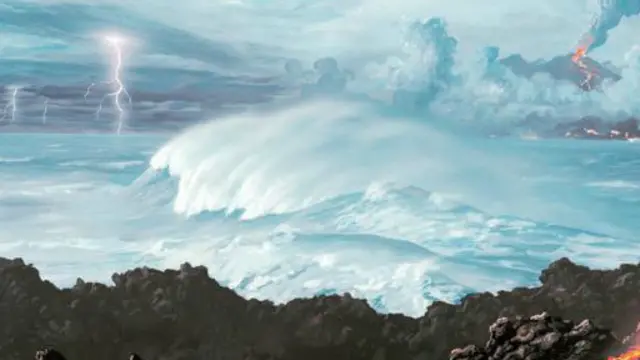 我们通常认为生命是在年轻的地球上诞生的。