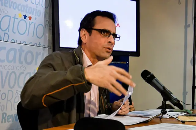 Лидер оппозиции Венесуэлы Энрике Каприлес