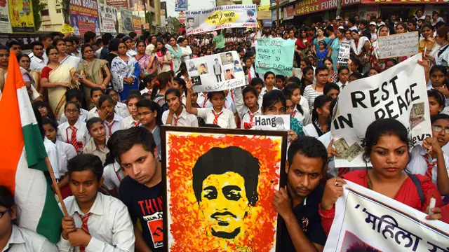 आदित्य सचदेव की हत्या के विरोध में प्रदर्शन.