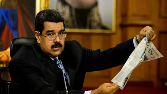 مادورو با استناد به مقالات نشریات آمریکایی از توطئه ایالات متحده و ایادی داخلی آن علیه مردم ونزوئلا سخن گفته است