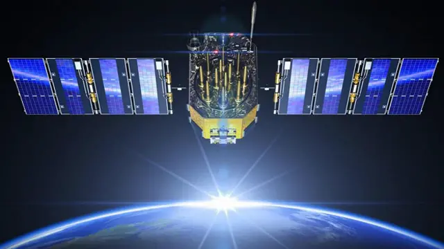 Спутник на орбите