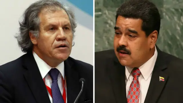 Luis Almagro y Nicolás Maduro