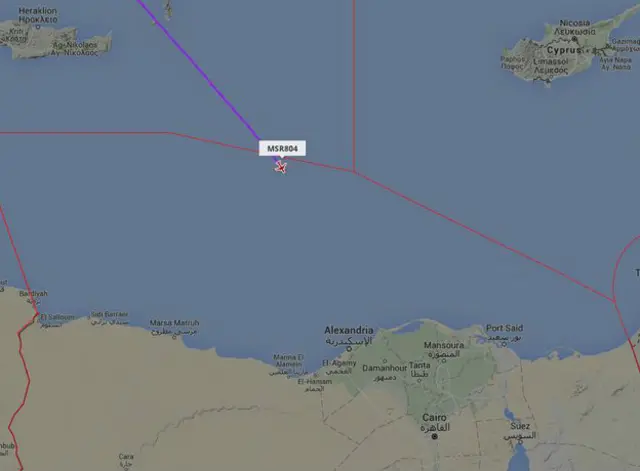 Карта полета самолета А320 на Flightradar24