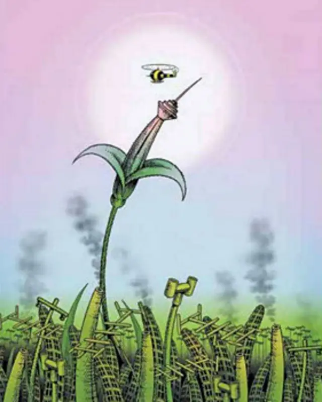 کلاف سر درگم شهر/ کارتون جمال رحمتی، ایران