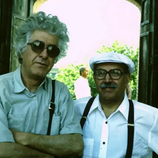 پرویز کلانتری (راست) در کنار غلامحسین نامی (چپ) عکاس: ایمان بشری