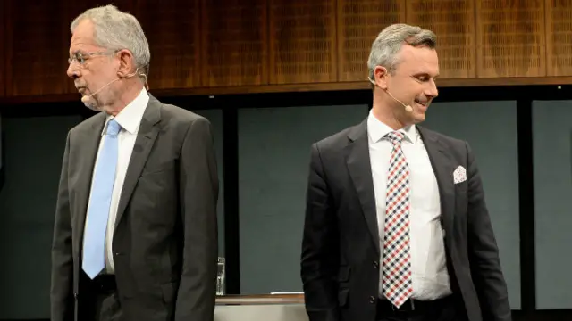 Александр Ван дер Беллен (слева) и Норберт Хофер