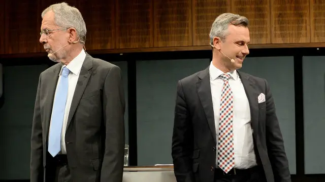 Александр Ван дер Беллен (Л) і Норберт Гофер провели агресивні теледебати