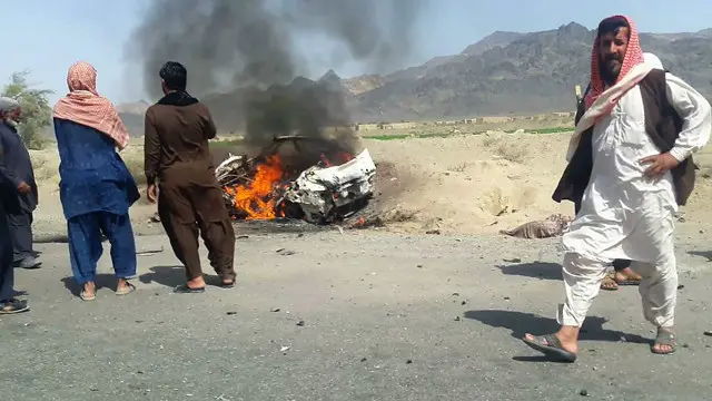 Serangan udara AS menyasar kendaraan yang dinaiki oleh Mullah Akhtar Mansour di provinsi Balochistan.