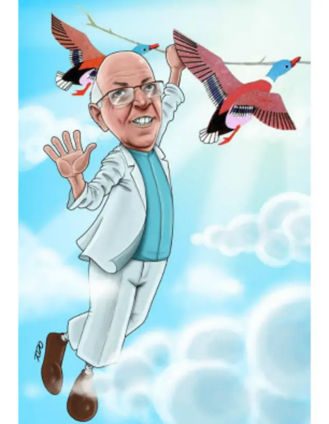 کلانتری نقاش پرنده ها و خاک - کارتون محمد طحانی، نوآوران