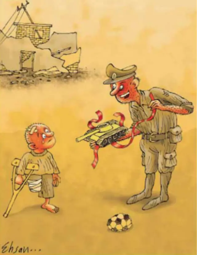 کارتون احسان گنجی، بی قانون