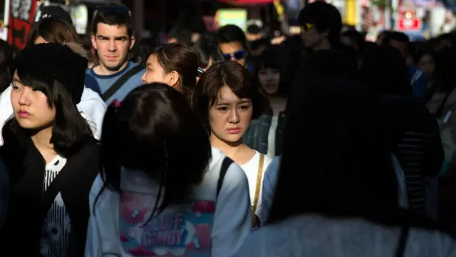 Japoneses en la calle